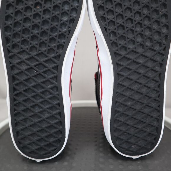 Vans Atwood High Top Shoes Womens Size 6 Youth 4.5 Gray Red Lace Up Sneaker - Picture 8 of 9